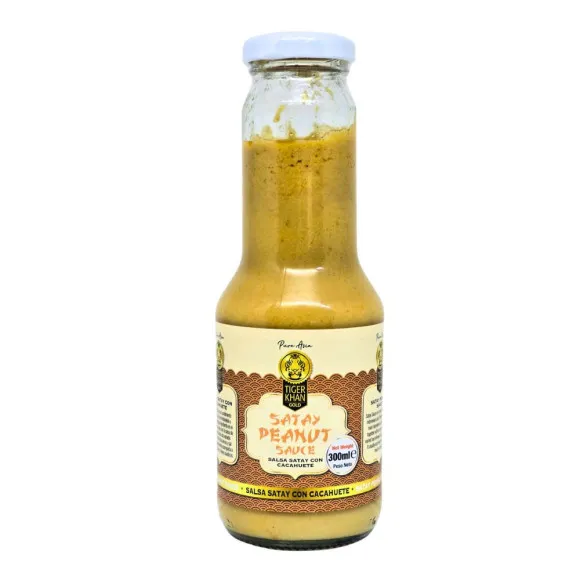 Tiger Khan Satay Peanut Sauce/ Salsa Satay Cacahuete 300ml