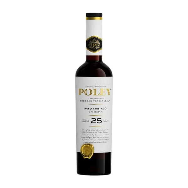 Toro Albalá Marqués de Poley Pedro Ximénez Montilla-Moriles Solera, Palo Cortado, Fino en Rama 25 Años Botella Medium 50 cl Vino Generoso Fortificado