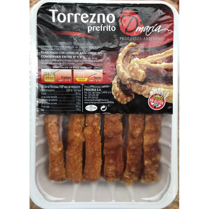PACK 2 TORREZNO PREMIUM PREFRITO D´MARIA BJA 600 GR APROX