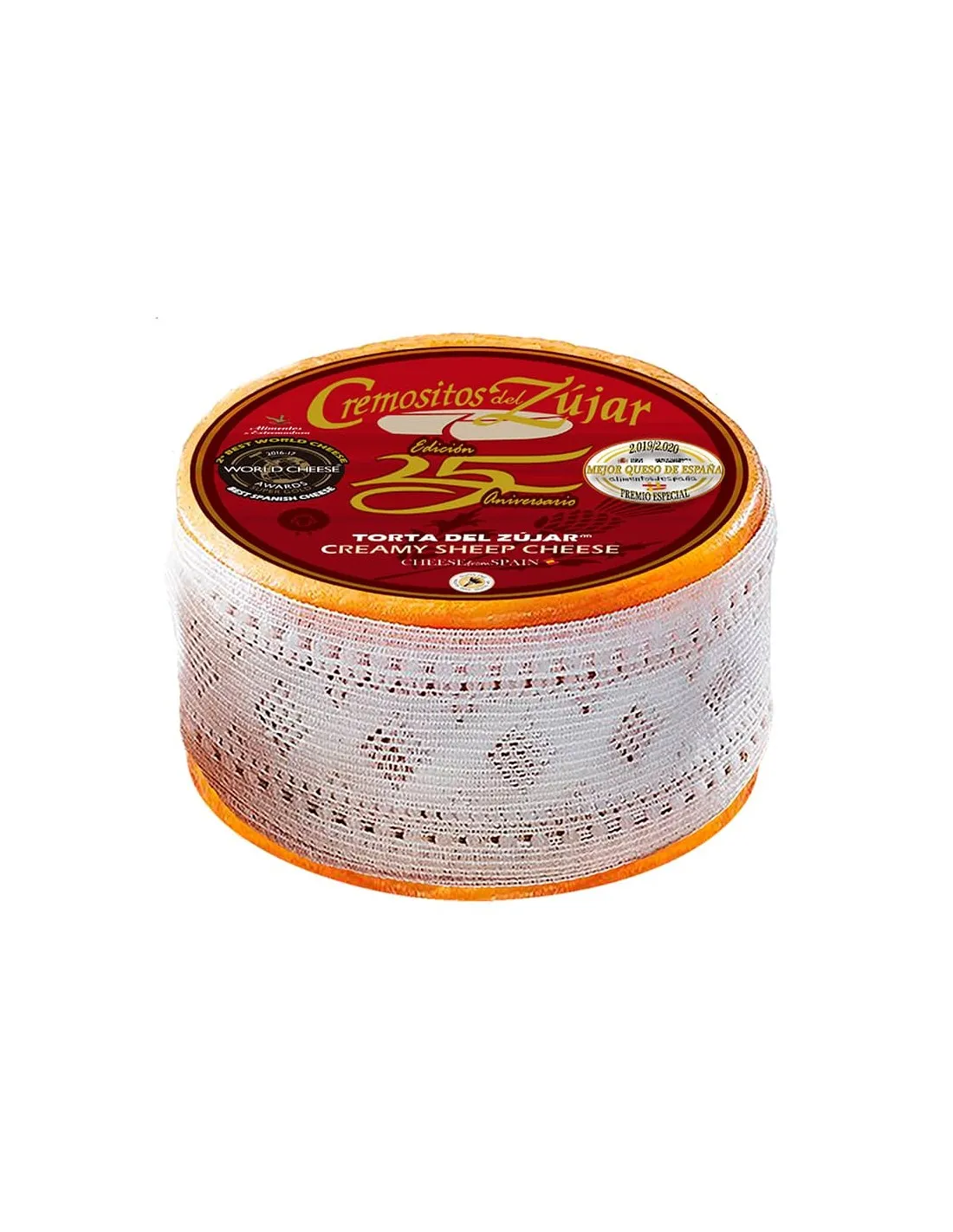 Torta de oveja merina CREMOSITOS DEL ZUJAR. 800 g aprox. Premio Mejor queso de España 2023