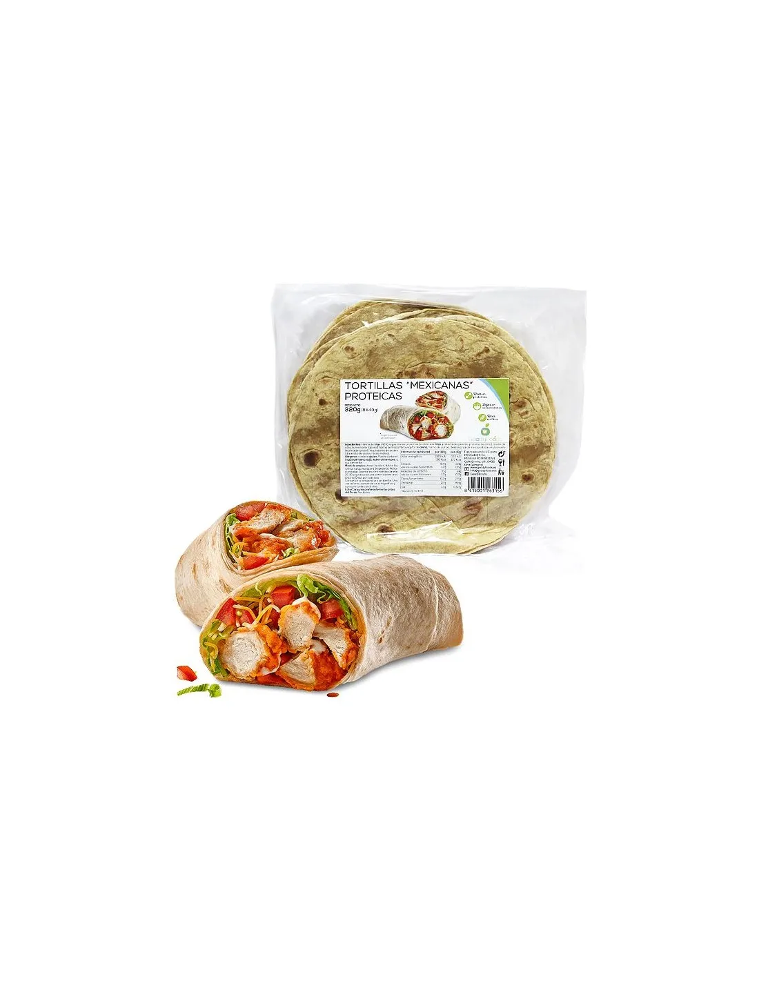 Tortillas Mexicanas Proteicas 320g (8x40g)