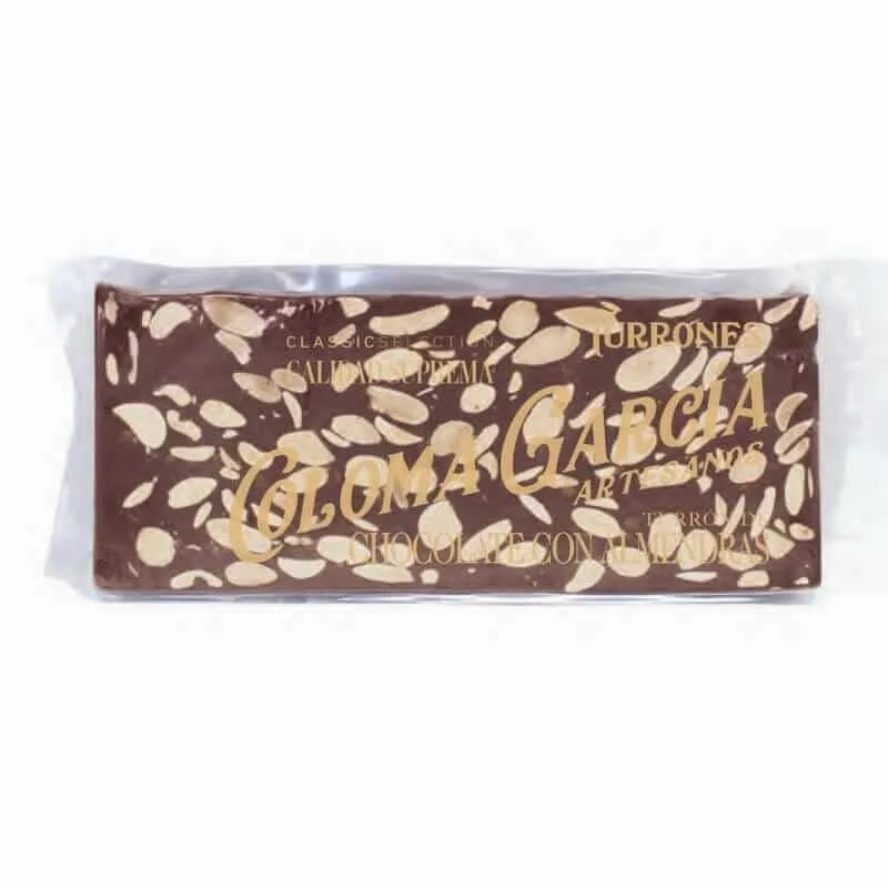 Turrón de Chocolate con Leche y Almendras
