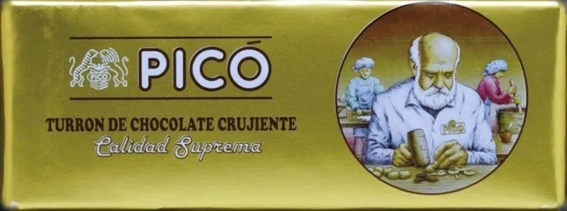 Turrón de Chocolate Crujiente Picó - Calidad Suprema - 200g