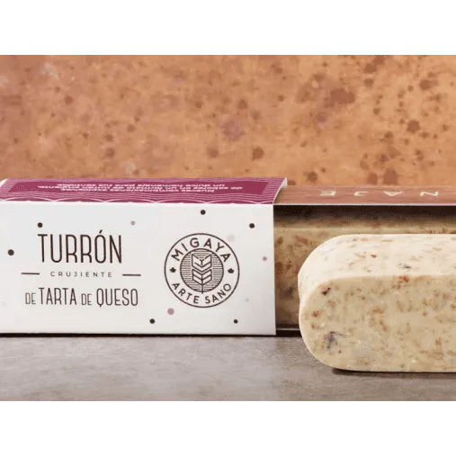 Turrón Crujiente de Tarta de Queso Migaya