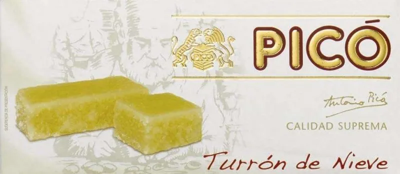 Caja de 24 unidades de Turrón de Nieve Pico de 200g