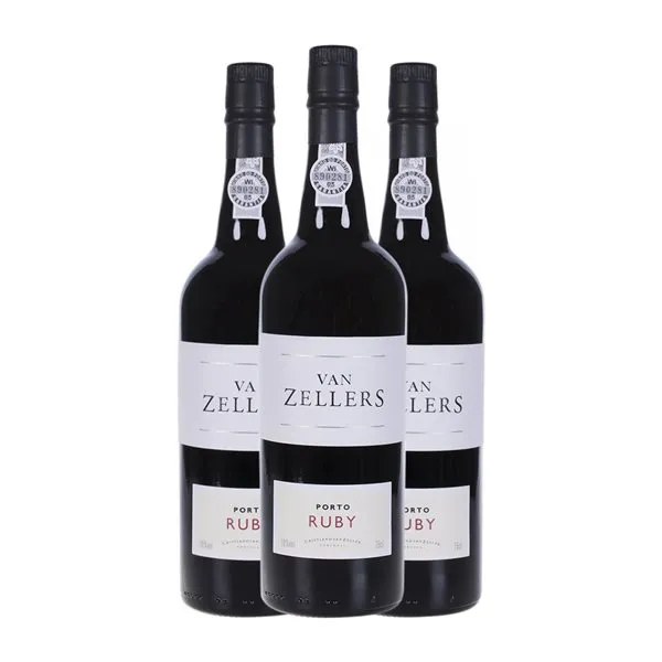 Van Zellers Porto Ruby 75 cl Vino Generoso Fortificado (Caja de 3 unidades)