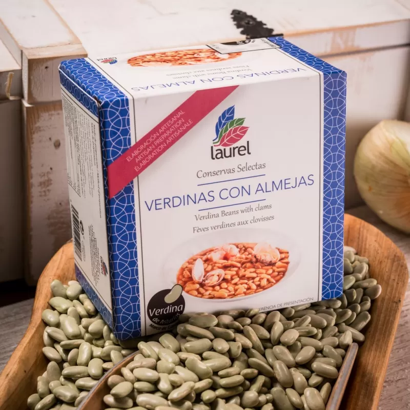 ALUBIAS VERDINAS CON ALMEJAS (420 g.)