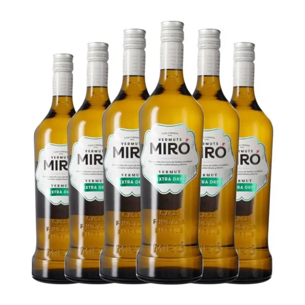 Vermut Miró Extra Dry — Extra Seco Blanco 1 L (Caja de 6 unidades)