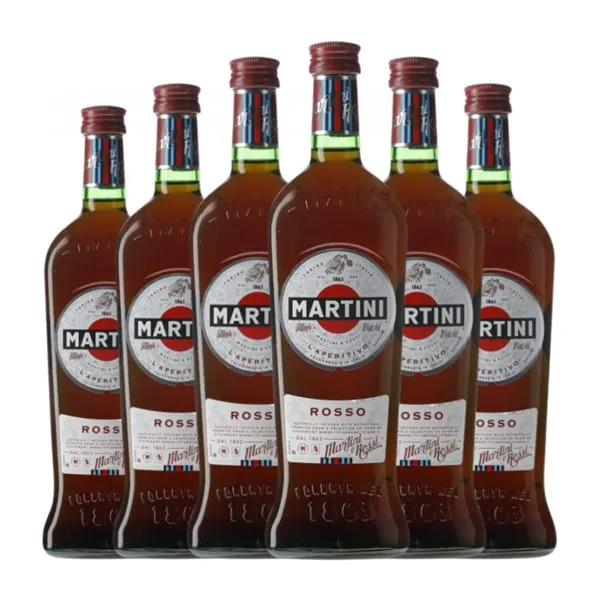 Vermut Martini Rosso — Rojo Tinto Botella Medium 50 cl (Caja de 6 unidades)