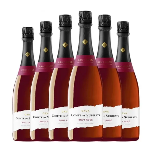 Vilarnau Comte de Subirats Trepat Cava Rosé — Rosado 75 cl Espumoso Rosado (Caja de 6 unidades)