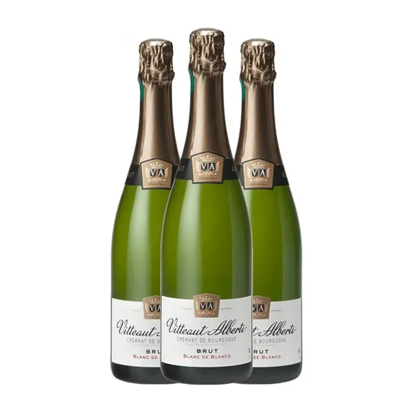 Vitteaut Alberti Brut Crémant de Bourgogne Blanc de Blancs 75 cl Espumoso Blanco (Caja de 3 unidades)