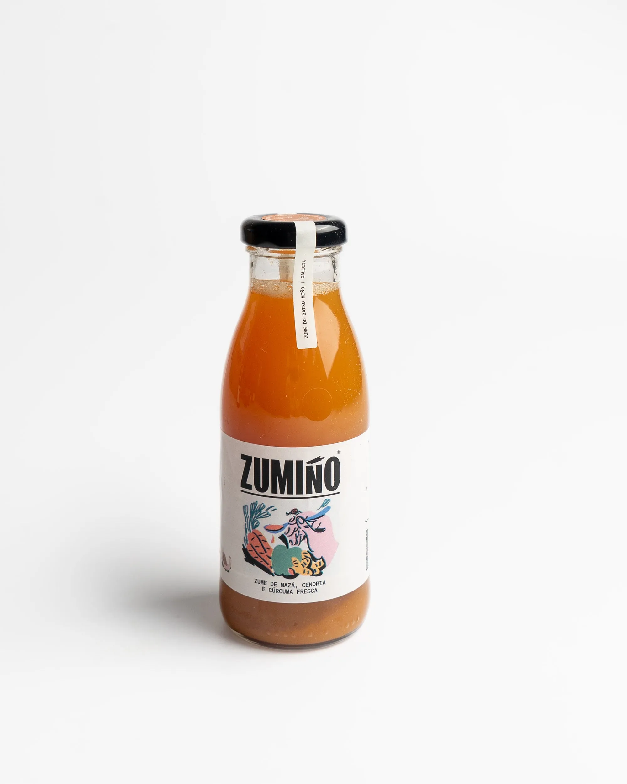 Zumiño de manzana, zanahoria y curcuma 25 cl