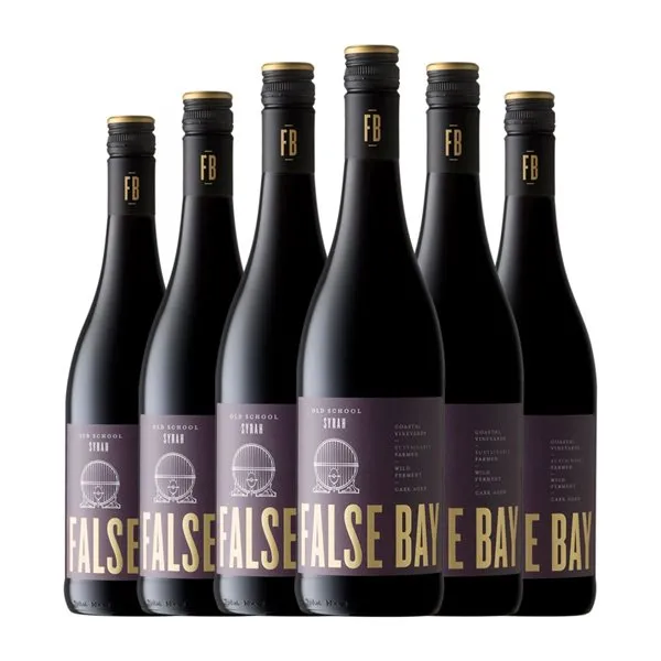 Waterkloof False Bay Old School Syrah Stellenbosch 75 cl Vino Tinto (Caja de 6 unidades)