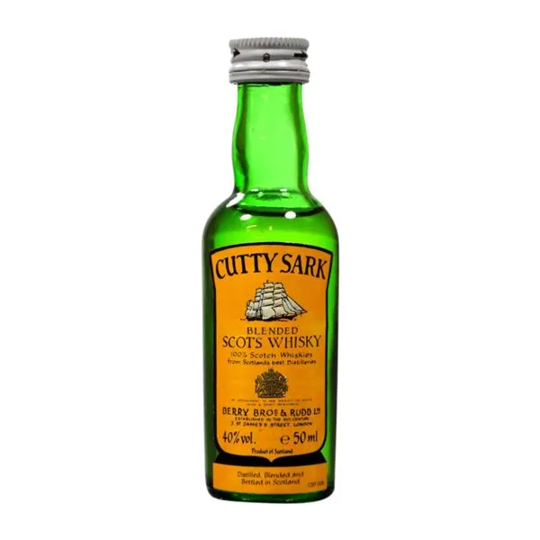 Whisky Blended Caja de 12 unidades Cutty Sark Botellín Miniatura 5 cl