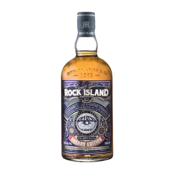 Whisky Blended Douglas Laing's Rock Island Sherry Cask Finish — Acabado en Barrica, Small Batch, Edición Limitada 70 cl