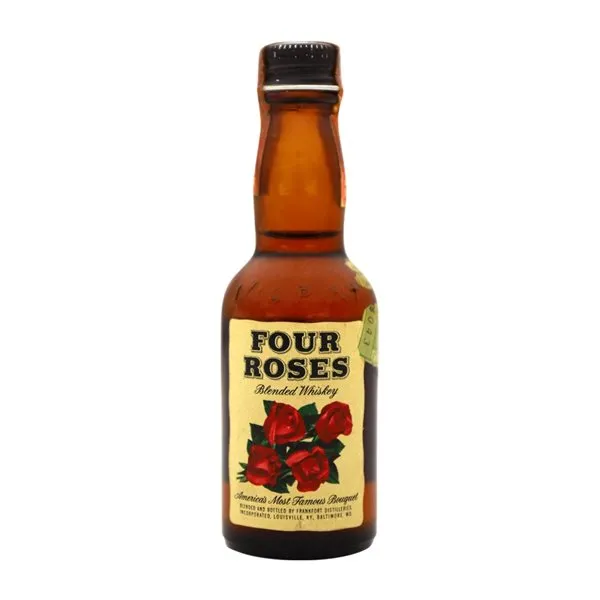 Whisky Blended Four Roses Botellín Miniatura 5 cl Ejemplar Coleccionista No Apto para Consumo