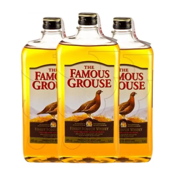 Whisky Blended Glenturret Famous Grouse Petaca 1 L (Caja de 3 unidades)