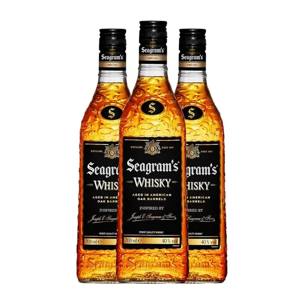 Whisky Blended Seagram's 70 cl (Caja de 3 unidades)