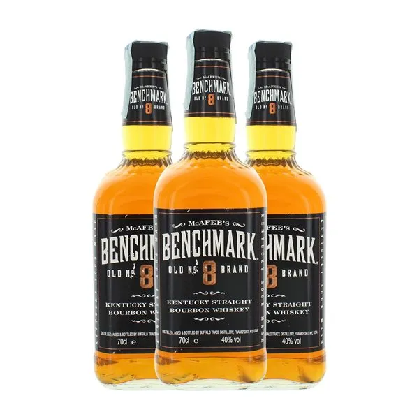 Whisky Bourbon Buffalo Trace Benchmark Old Nº 8 Brand 70 cl (Caja de 3 unidades)