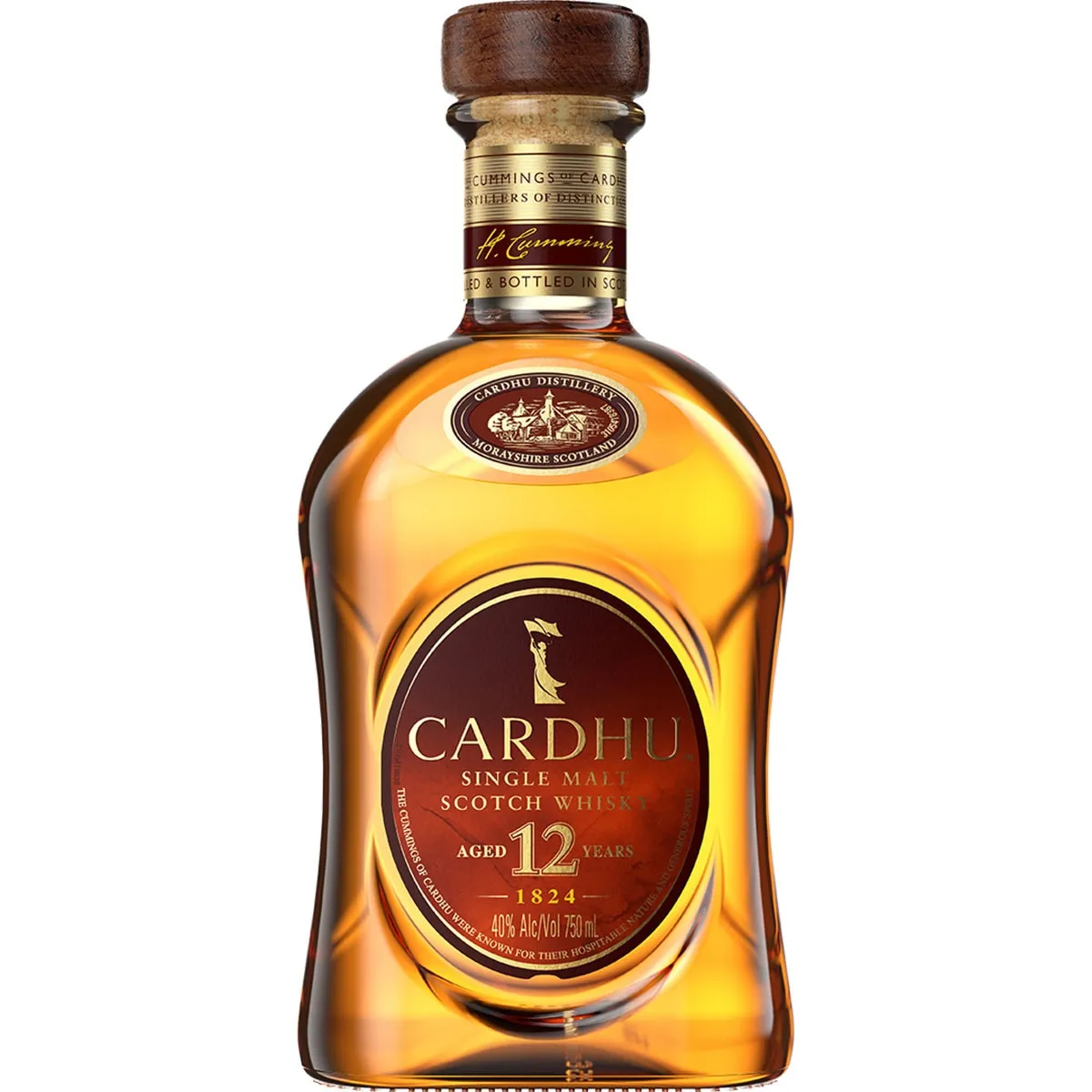 Whisky Escocés CARDHU 12 Años 70cl