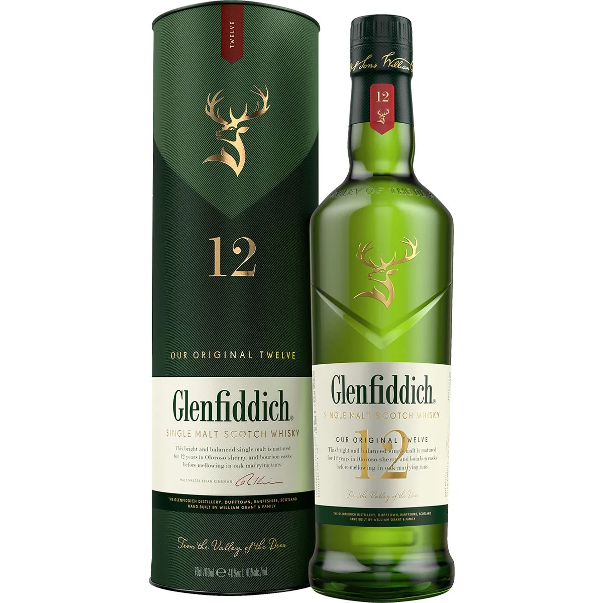 Whisky Escocés GLENFIDDICH 12 Años 70cl