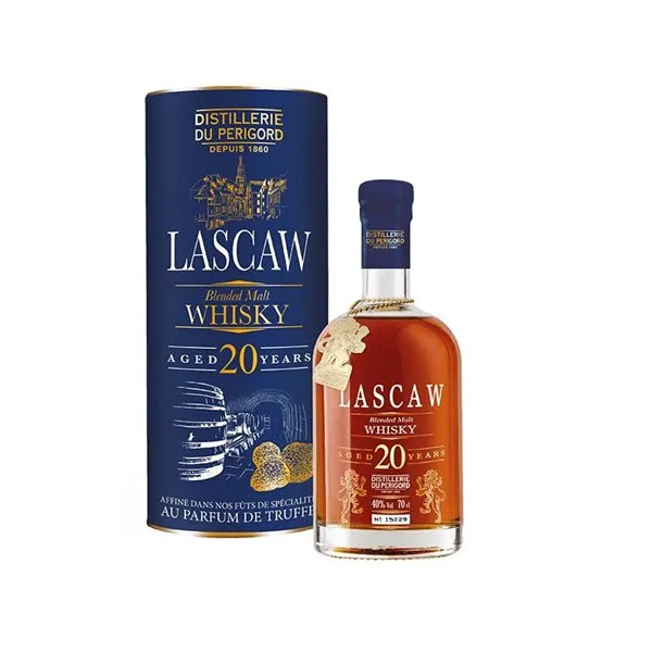 Whisky Lascaw 20 años Destilería del Périgord 70cl.