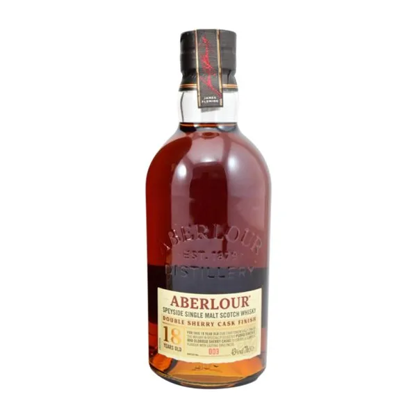 Whisky Single Malt Aberlour Sherry Cask Finish — Acabado en Barrica, Double Cask — Doble Barrica 18 Años 70 cl