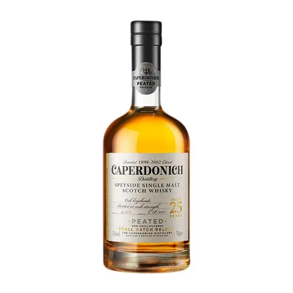 Whisky Single Malt Caperdonich Escocia Peated — Ahumado 25 Años 70 cl