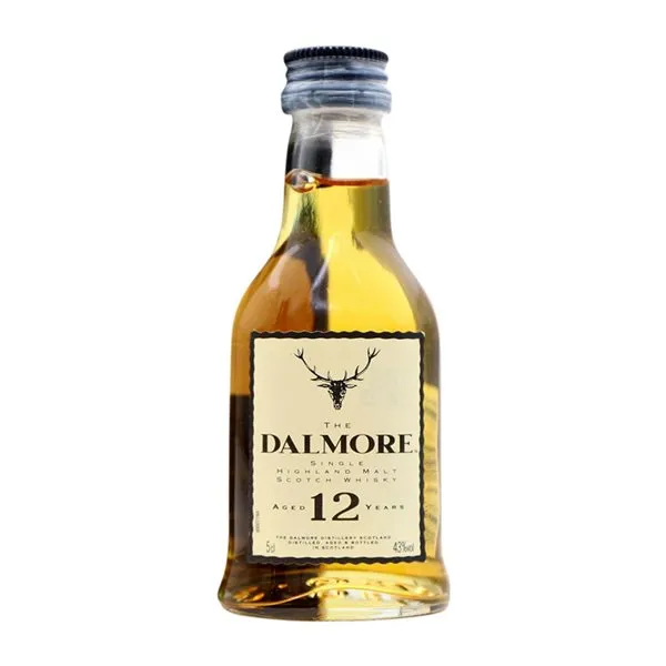Whisky Single Malt Dalmore Escocia 12 Años Botellín Miniatura 5 cl Ejemplar Coleccionista No Apto para Consumo