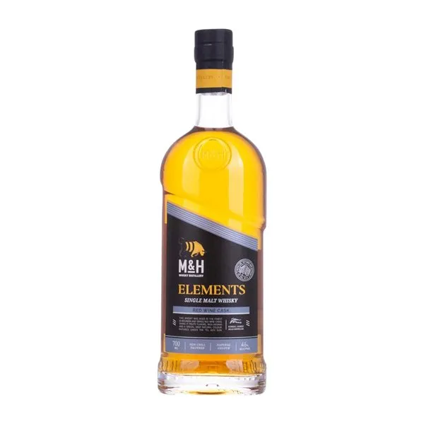 Whisky Single Malt M&H Elements Red Wine Cask Finish — Acabado en Barrica 70 cl