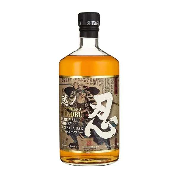 Whisky Single Malt Shinobu The Koshi-No Tokinosakagura Japanese Mizunara Oak Cask — Barrica de Roble Japonés Mizunara 70 cl