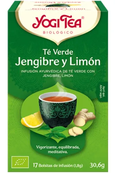 YOGI TEA VERDE JENGIBRE LIMON 17 FILTROS
