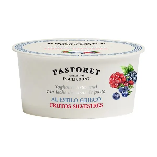 Yogur artesanal griego con frutos silvestres Pastoret 150g
