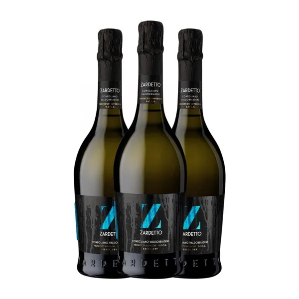 Zardetto Glera Extra Dry — Extra Seco Prosecco di Conegliano-Valdobbiadene 75 cl Espumoso Blanco (Caja de 3 unidades)