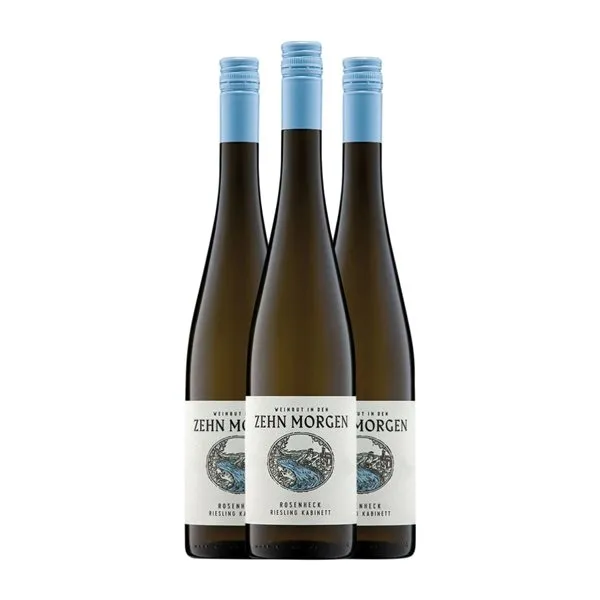 Zehn Morgen Kreuznacher Rosenheck Riesling Nahe Kabinett — Cosecha Madura 75 cl Vino Blanco (Caja de 3 unidades)