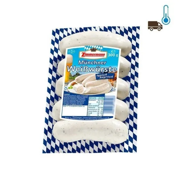 Zimmermann Münchner Weißwürste x5 / Salchichas Blancas de Munich 300g